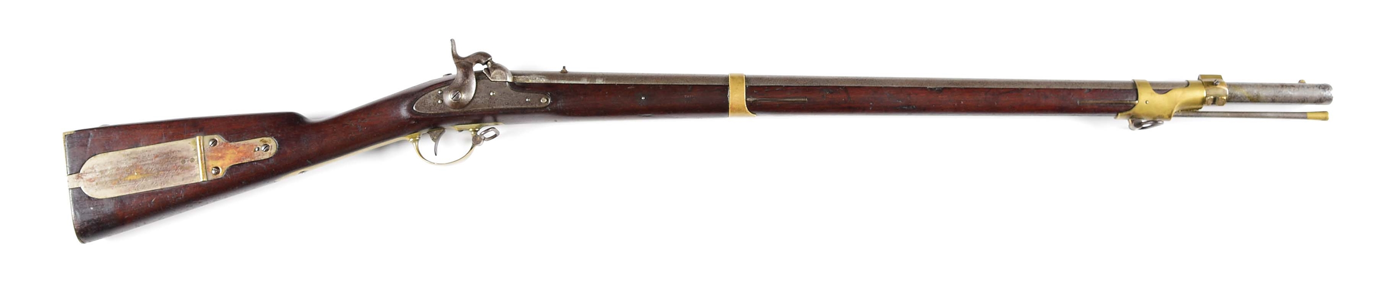 (A) WONDERFUL PRESENTATION CAPTURED CONFEDERATE USED ROBBINS & LAWRENCE 1841 "MISSISSIPPI" 1841 .54 CALIBER PERCUSSION RIFLE, WITH BG&M SWORD BAYONET ADAPTER RING.