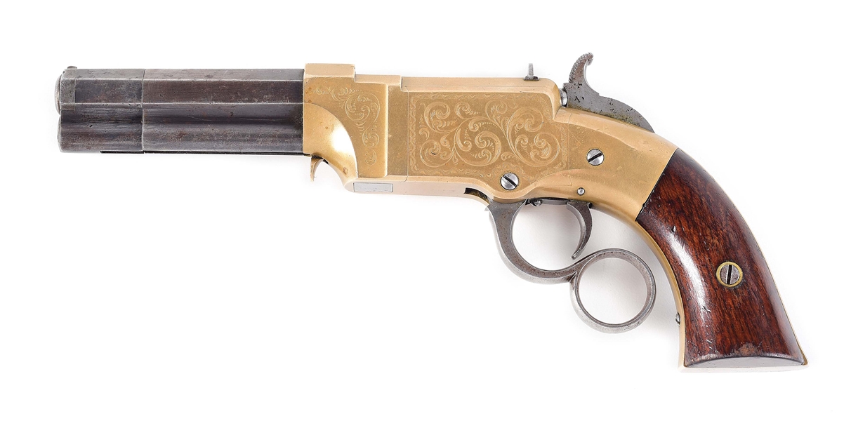 (A) NEW HAVEN ARMS CO. NO. 1 VOLCANIC .31 CALIBER LEVER ACTION PISTOL.