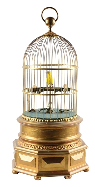 1¢ LARGE 2 BIRDS IN CAGE AUTOMATION.
