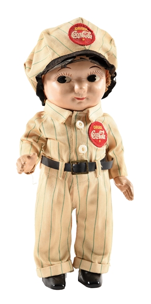 1950S PLASTIC COCA-COLA BUDDY LEE DOLL.