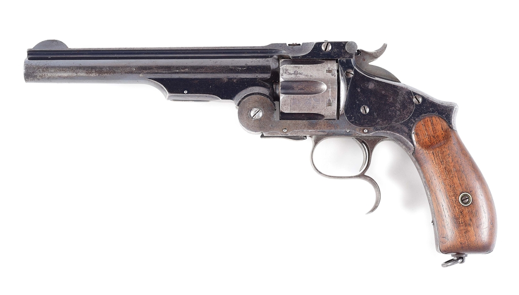 (A) SMITH & WESSON THIRD MODEL NEW MODEL RUSSIAN REVOLVER
