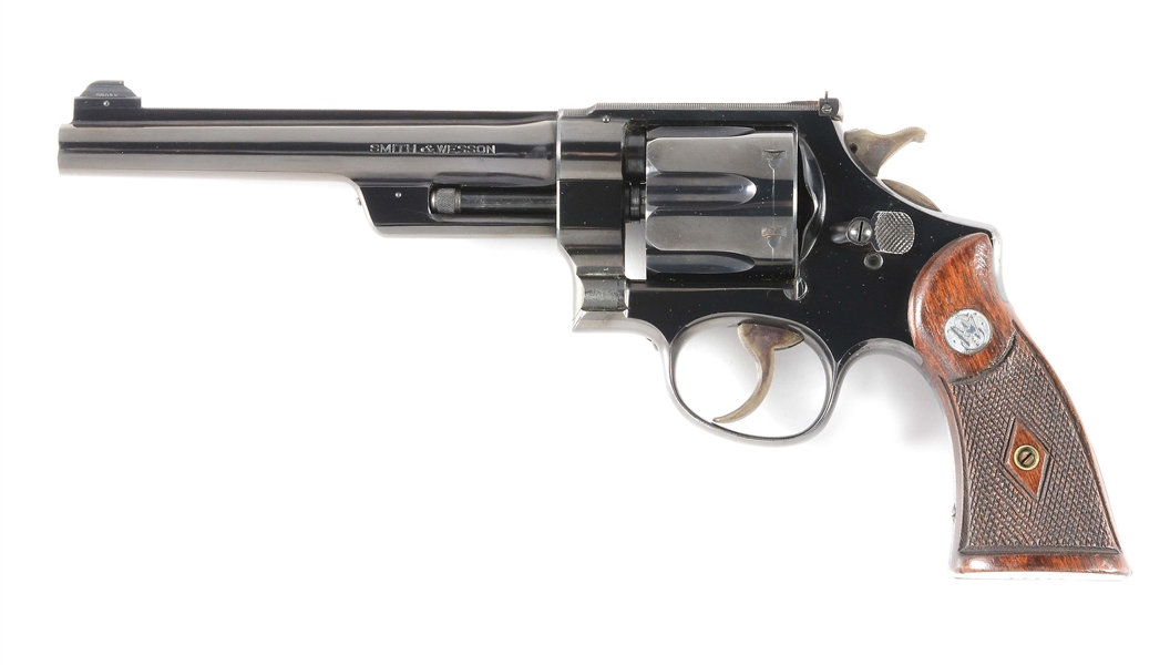 (C) SMITH & WESSON REGISTERED .357 MAGNUM REVOLVER WITH BOX.