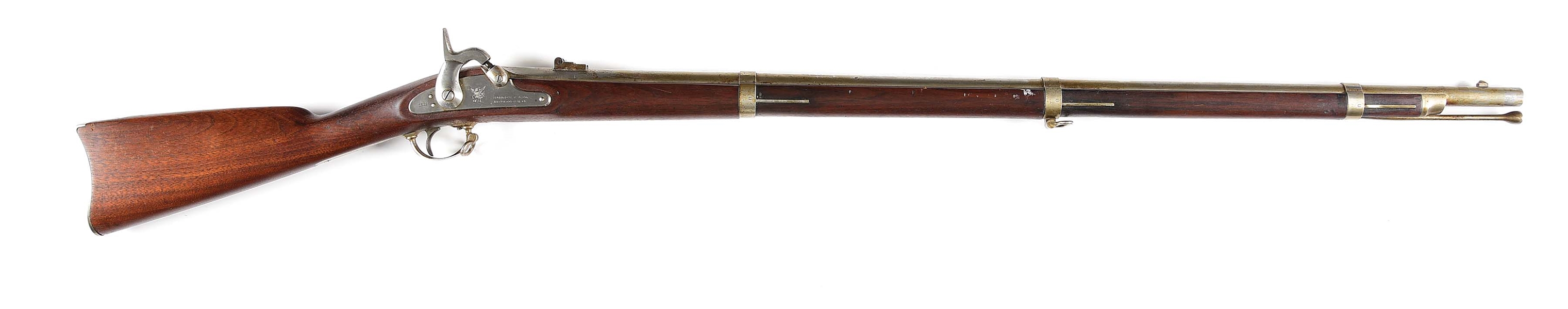 (A) FINE SAVAGE MODEL 1861 .58 CALIBER NEW JERSEY CONTRACT RIFLED MUSKET DATED 1863.