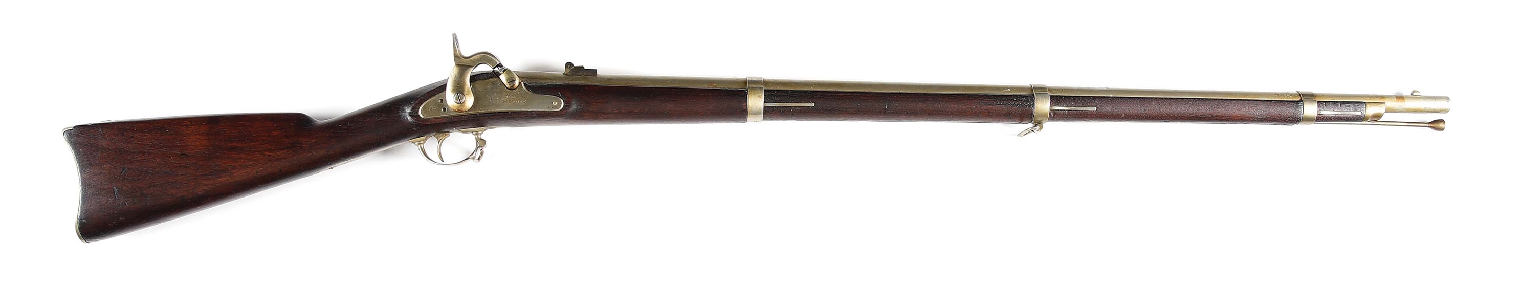 (A) VERY SCARCE EAGLEVILLE MODEL 1861 CONTRACT .58 CALIBER CIVIL WAR RIFLED MUSKET DATED 1863.