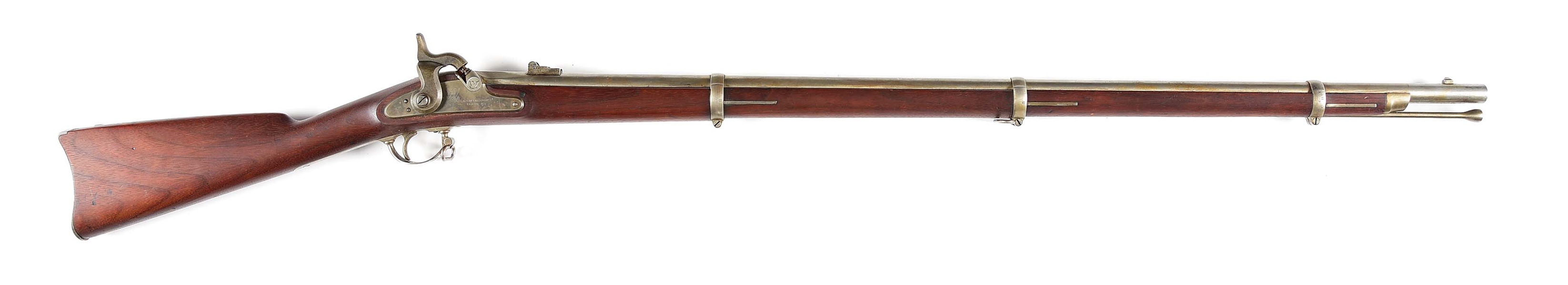 (A) VERY FINE REMINGTON MODEL 1863 .58 CALIBER CIVIL WAR CONTRACT RIFLED MUSKET DATED 1865.