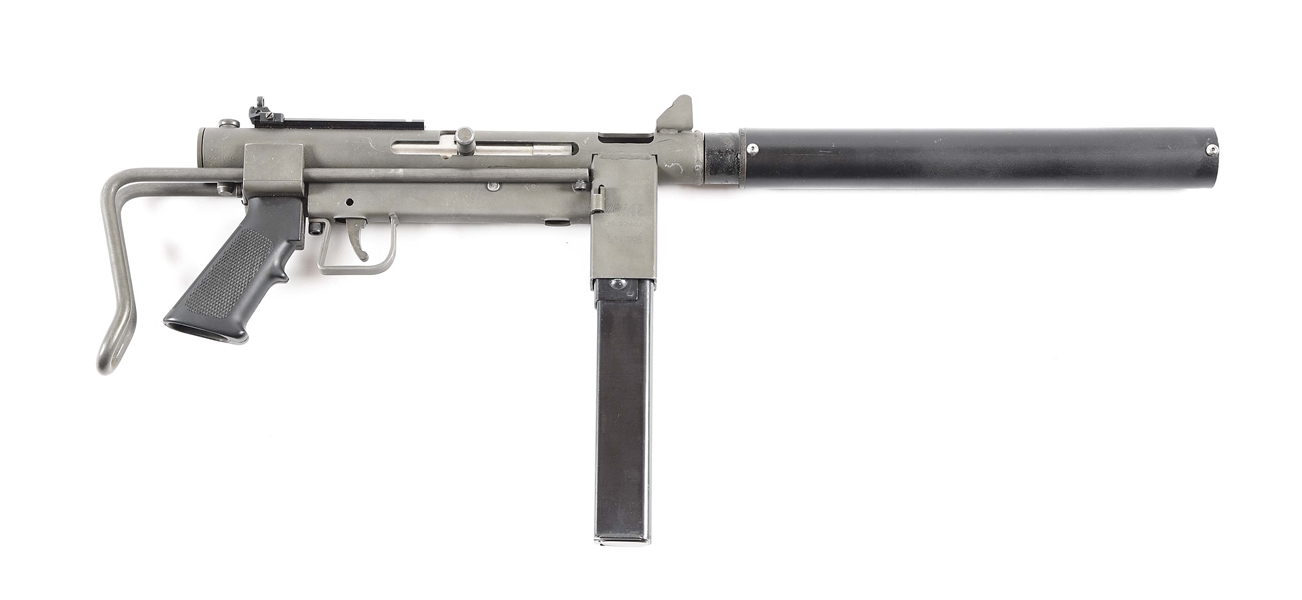 (N) JOHN STEMPLE MODEL 76/45 MACHINE GUN WITH JAMES M. BURGESS SUPPRESSOR (FULLY TRANSFERABLE).