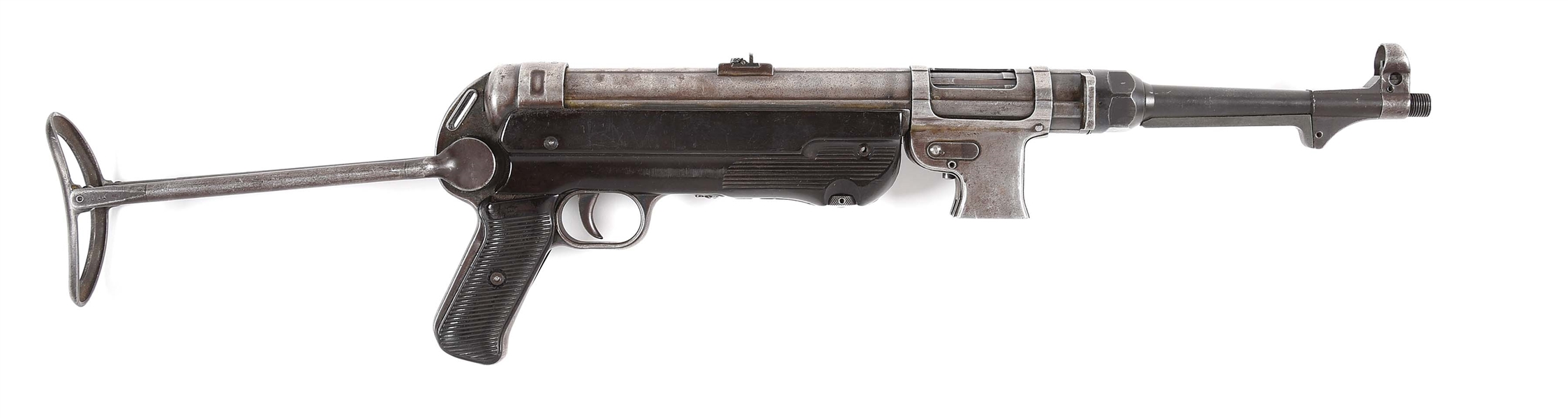 (N) EXCEPTIONALLY EARLY THREE DIGIT SERIAL NUMBER FLAT MAG HOUSING GERMAN WORLD WAR II MP-40 MACHINE GUN (PRE-86 DEALER SAMPLE).