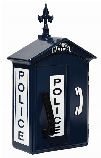 RESTORED GAMEWELL POLICE CALL BOX.
