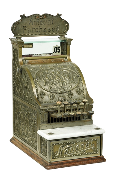 NATIONAL 1908 MODEL 216 CASH REGISTER. 