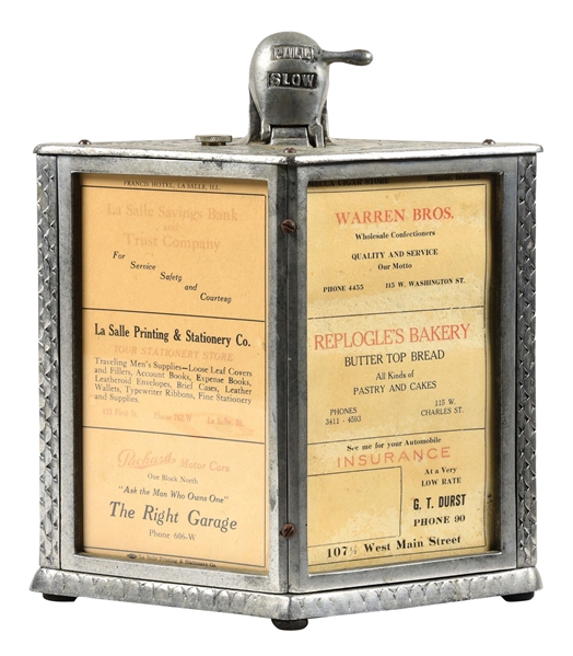 NATIONAL MANUFACTURING COMPANY CIGAR ADVERTISING LIGHTER.