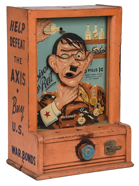 1¢ "POISON THIS RAT" 1941 ARCADE GAME.