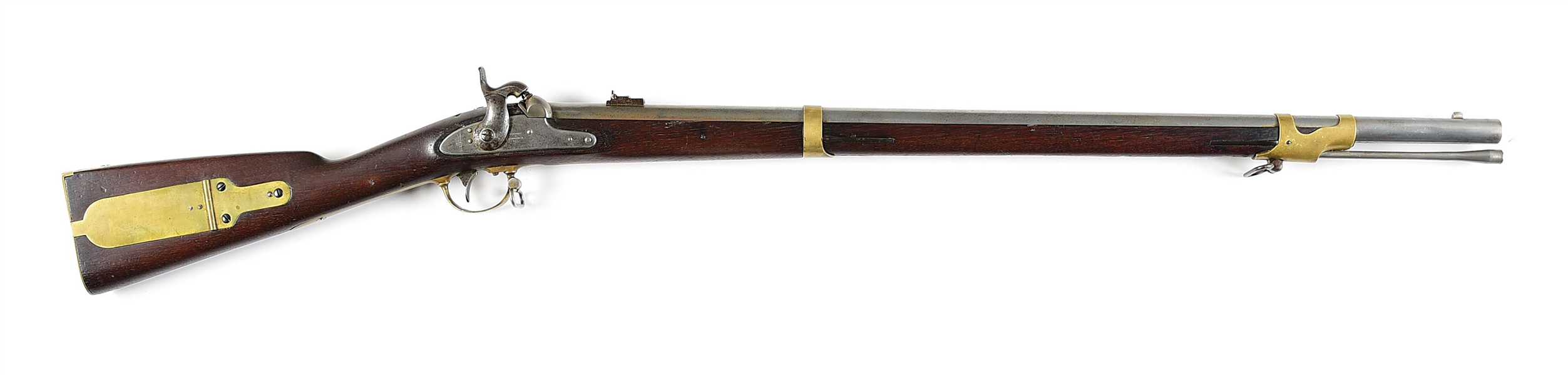 (A) SCARCE CIVIL WAR NEW HAMPSHIRE ALTERATION ROBBINS & LAWRENCE MODEL 1841 .54 CALIBER "MISSISSIPPI" PERCUSSION RIFLE DATED 1849.