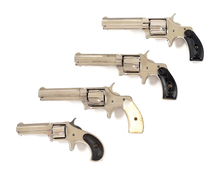 (A) LOT OF 4: THREE NEW LINE REMINGTON REVOLVERS (SMOOT) AND ONE NEW LINE REVOLVER NO. 1