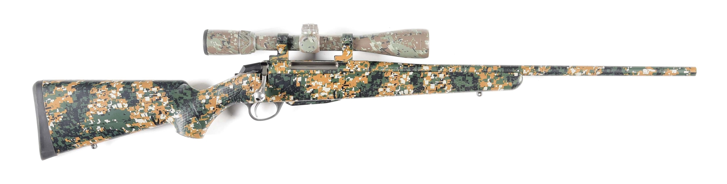 (M) TIKKA T3 .308 BOLT ACTION RIFLE, COATED BY TIGER STRIKE PRODUCTS.