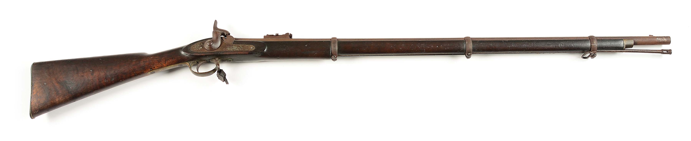 (A) CONFEDERATE ENFIELD PATTERN 1853 PERCUSSION LOCK RIFLED-MUSKET DATED 1862.