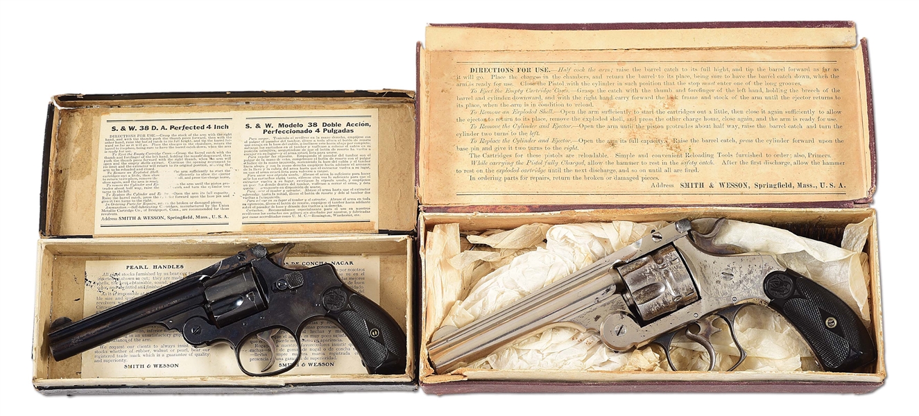 (C) LOT OF TWO: TWO SMITH & WESSON REVOLVERS IN ORIGINAL BOXES.