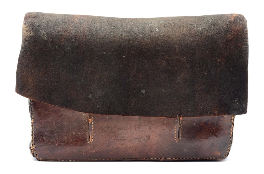 RARE CONTINENTAL ARMY CARTRIDGE BOX CARRIED BY BENJAMIN HALE.