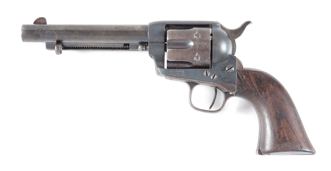 (A) COLT .45 LC SINGLE ACTION ARMY REVOLVER ATTRIBUTED TO SHERMAN HENSLEY FOUNDER OF THE HENSLEY SETTLEMENT.