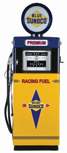 WAYNE MODEL 505 GAS PUMP RESTORED IN SUNOCO GASOLINE. 
