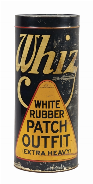 WHIZ WHITE RUBBER TIRE PATCH OUTFIT TIN STORE DISPLAY CABINET. 