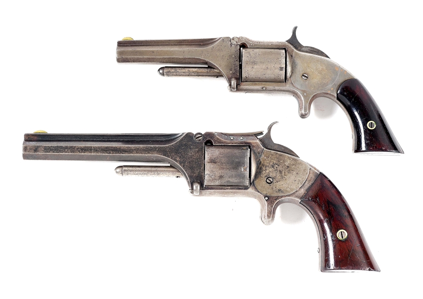 (A) COLLECTORS LOT OF 2: SMITH & WESSON MODEL 1-1/2 AND MODEL 2 REVOLVERS