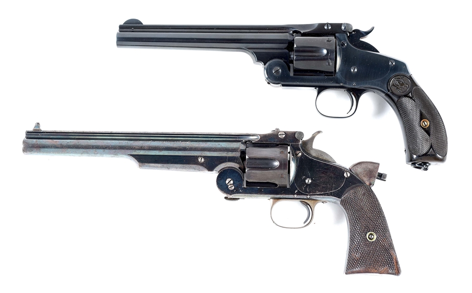 (A) LOT OF 2: SMITH & WESSON MODEL 3 SINGLE ACTION REVOLVERS