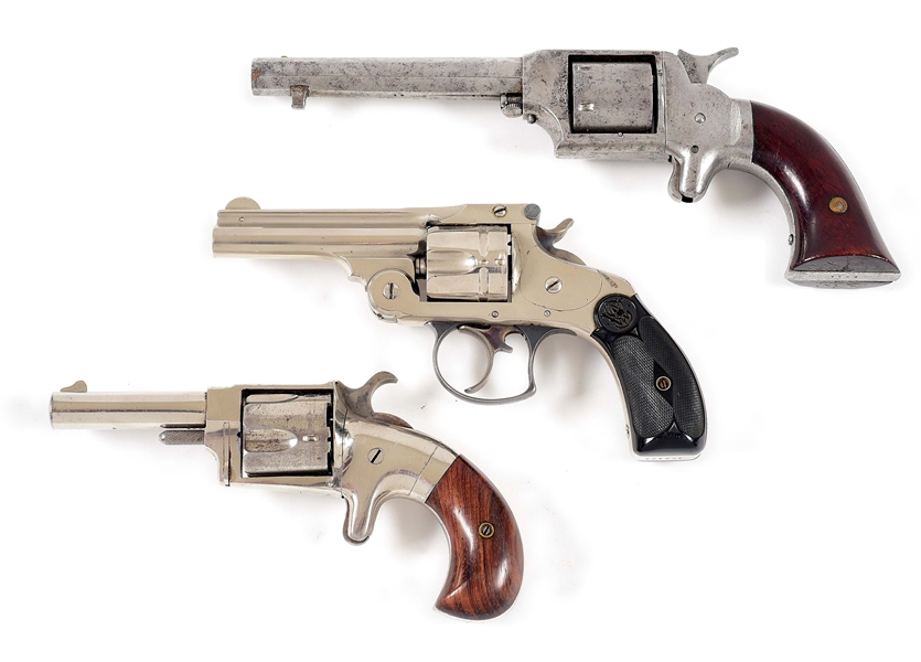 (C+A) LOT OF 3: REVOLVERS.