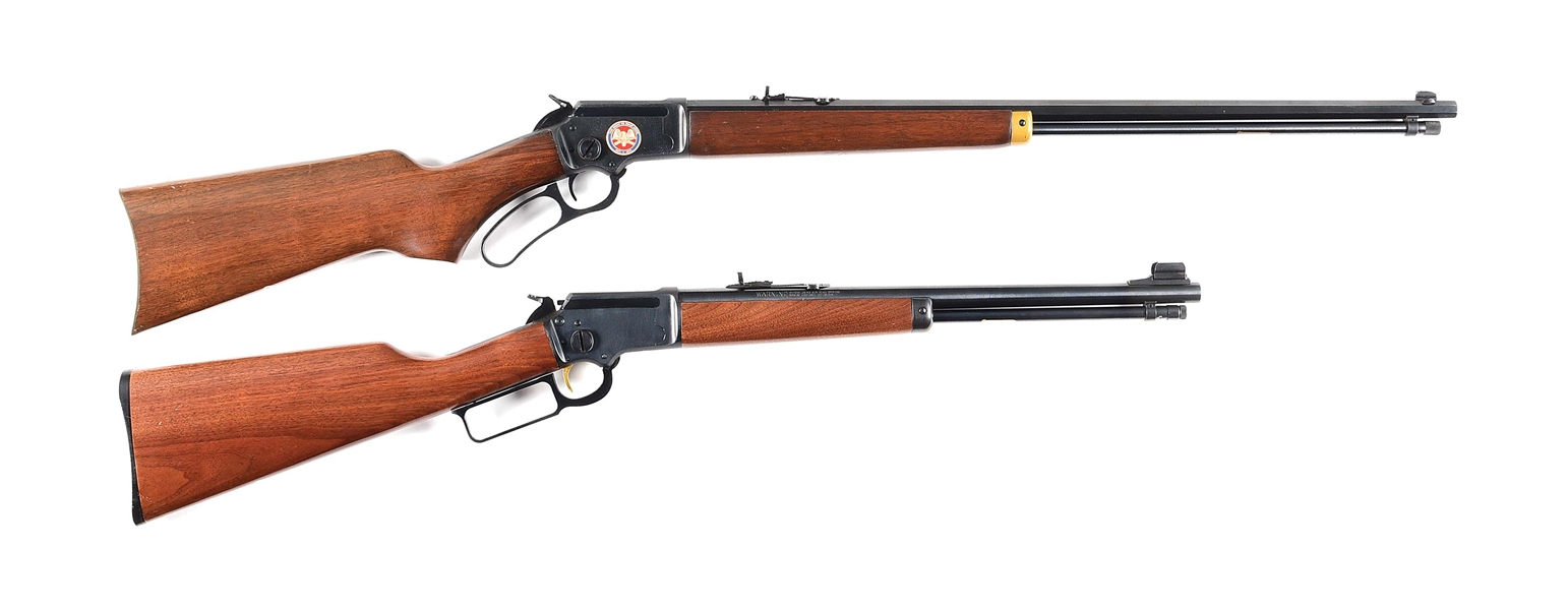 (M) LOT OF TWO: PAIR OF MARLIN 39 .22 LEVER ACTION RIFLES 