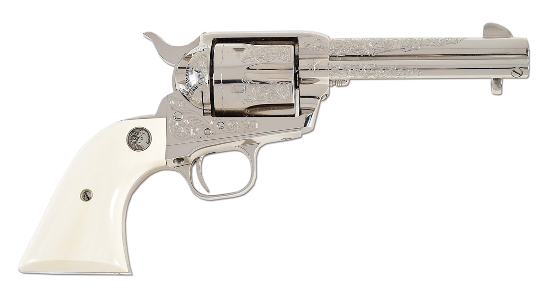 (M) FACTORY ENGRAVED COLT SINGLE ACTION ARMY REVOLVER.