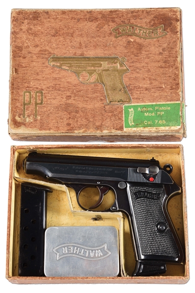 (C) WALTHER WARTIME COMMERCIAL VARIATION PP SEMI AUTOMATIC PISTOL.