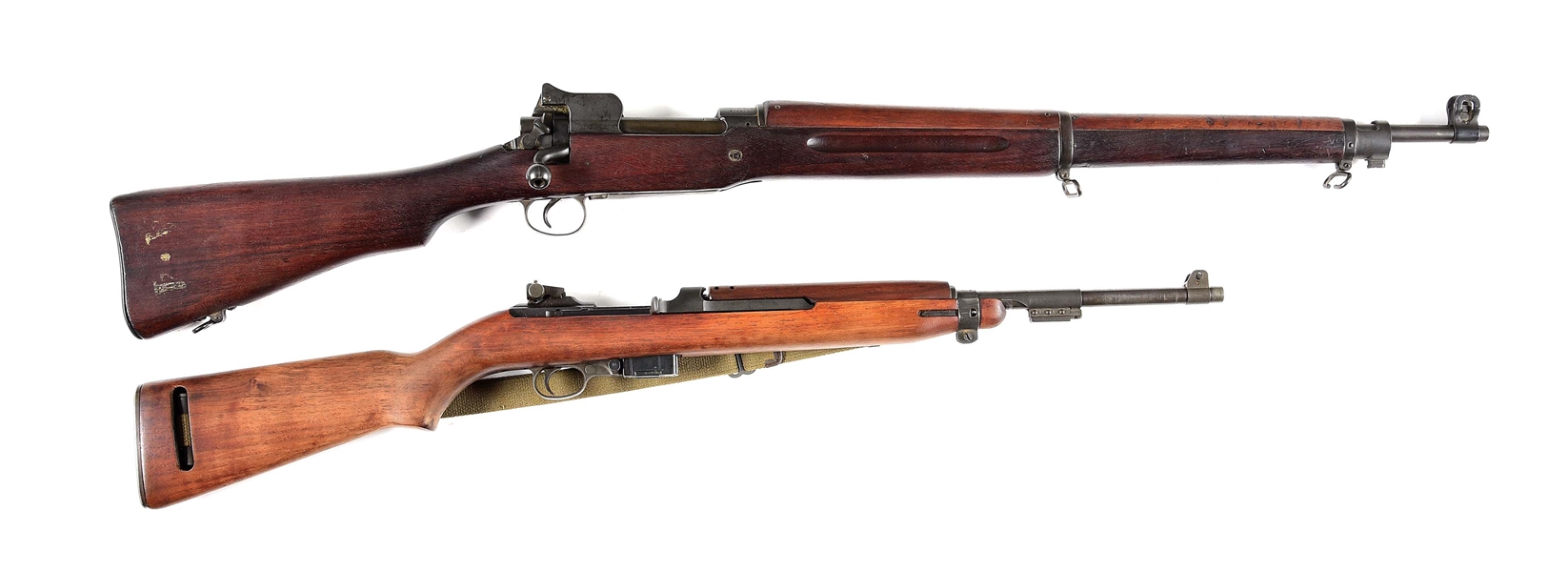 (M+C) LOT OF TWO: EDDYSTONE MODEL 1917 ENFIELD AND BULLSEYE M1 CARBINE
