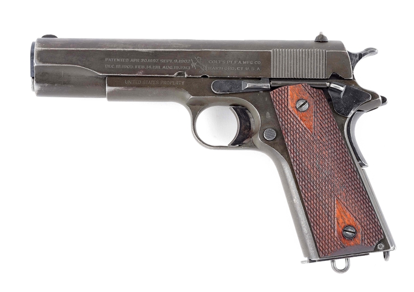 (C) COLT 1911 .45 ACP SEMI-AUTOMATIC PISTOL WITH FACTORY LETTER.