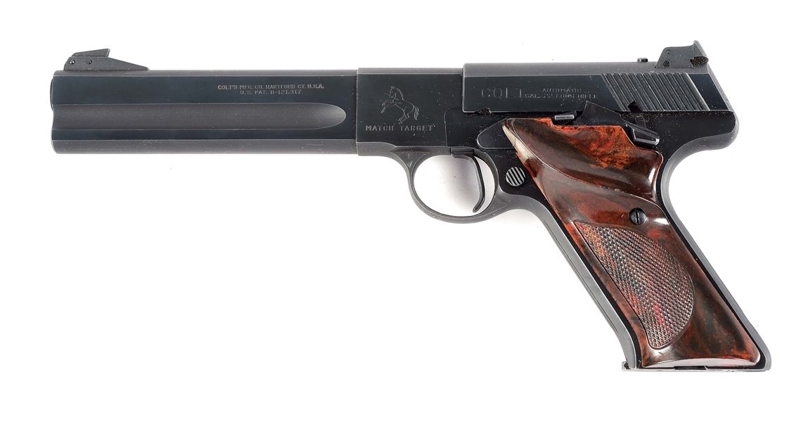 (C) COLT WOODSMAN MATCH TARGET .22 LR SEMI-AUTOMATIC PISTOL.