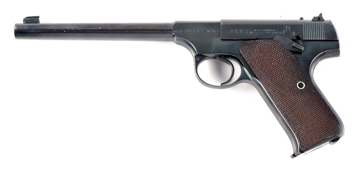 (C) COLT WOODSMAN FIRST SERIES TARGET  SEMI-AUTOMATIC PISTOL WITH BOX.