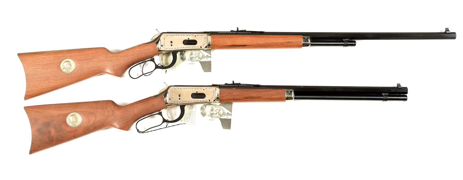 (M) PAIR OF WINCHESTER 94 ROOSEVELT LEVER ACTION RIFLES.
