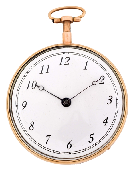 PINK GOLD QUARTER REPEATING MUSICAL O/F CLOCK WATCH.