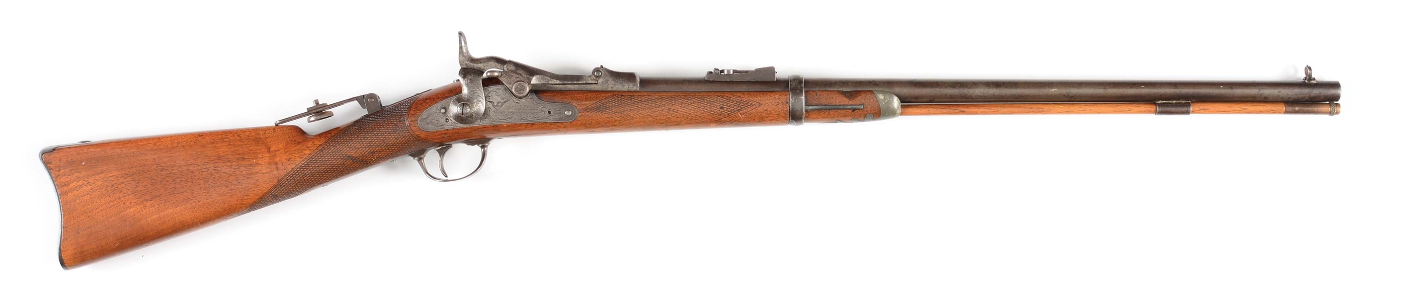 (A) SPRINGFIELD OFFICERS MODEL 1875 .45-70 TRAPDOOR RIFLE.