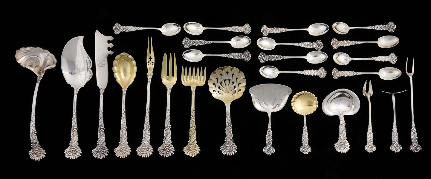 A GROUP OF TIFFANY STERLING FLATWARE.