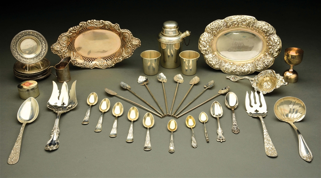 A GROUP OF MISCELLANEOUS STERLING ARTICLES.