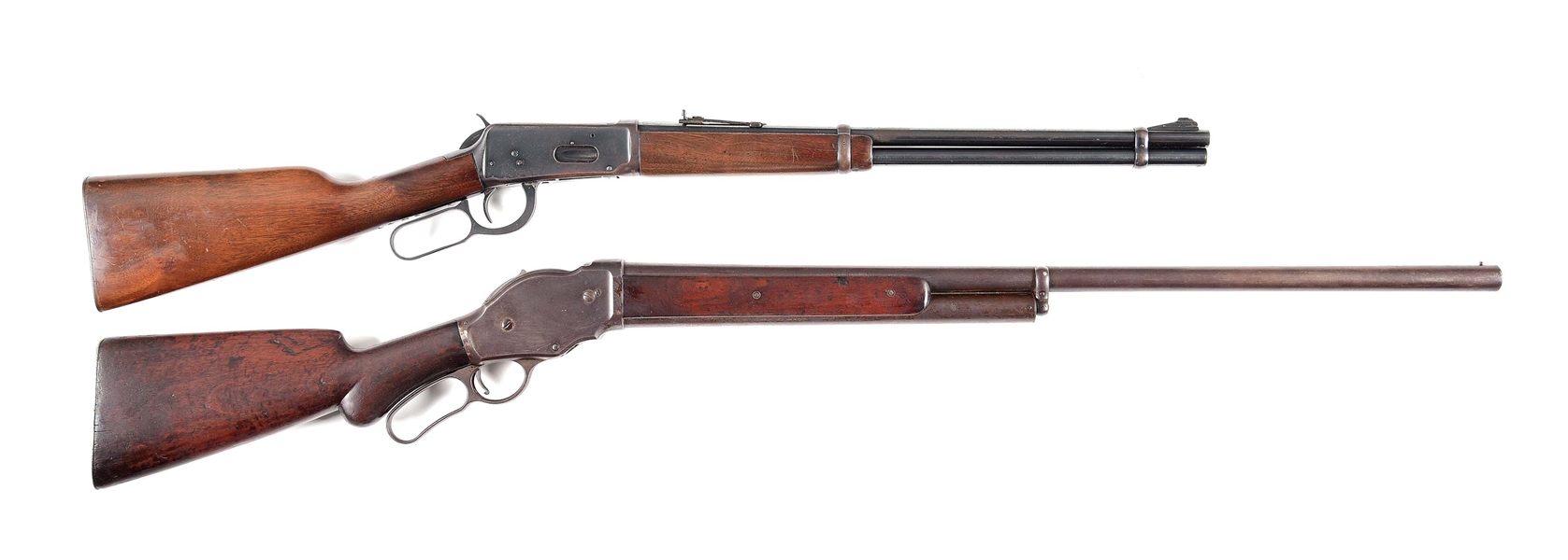 (C & A) LOT OF 2: WINCHESTER MODEL 1894 RIFLE AND MODEL 1887 SHOTGUN.