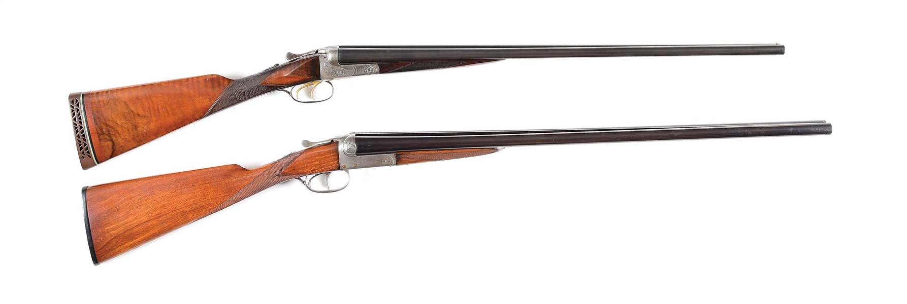 (C) LOT OF 2: J.P. SAUER AND BELGIUM SIDE BY SIDE SHOTGUNS.