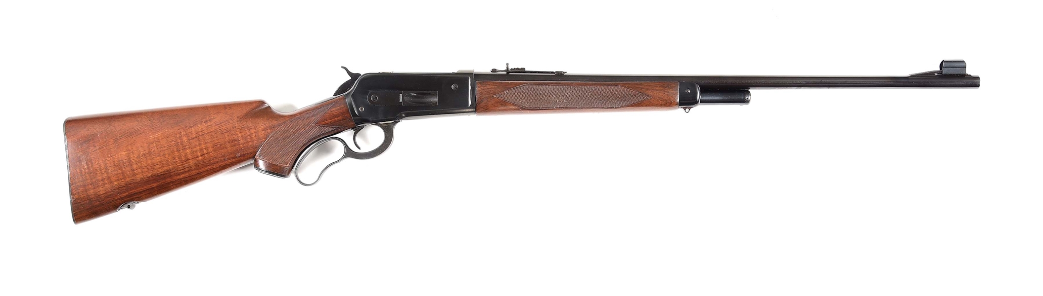 (C) RESTORED WINCHESTER MODEL 71 DELUXE LEVER ACTION RIFLE.
