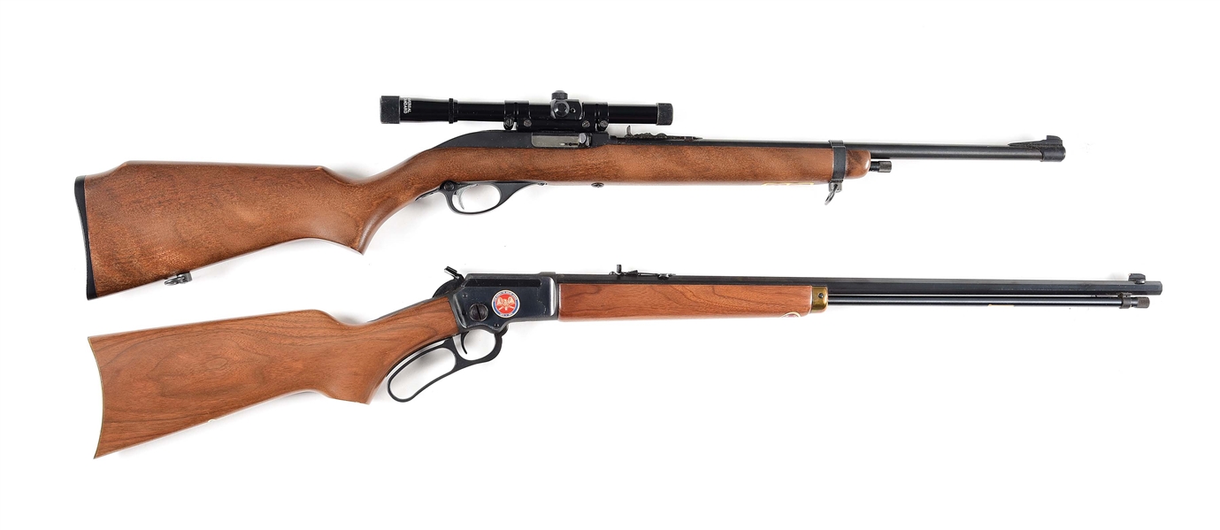 (M) LOT OF 2: GLENFIELD 75 SEMI-AUTOMATIC AND MARLIN 39 LEVER ACTION RIFLES.