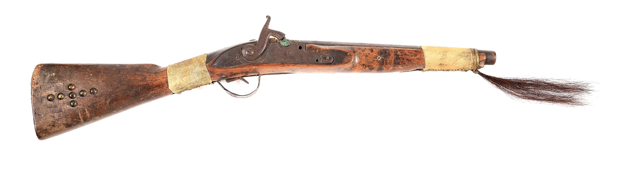 (A) UNTOUCHED AMERICAN PLAINS INDIAN TRADE TYPE BLANKET GUN.