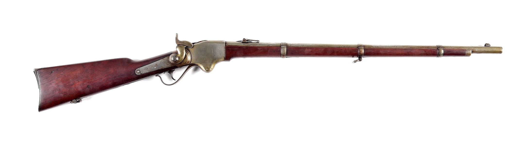(A) SPENCER MODEL 1860 ARMY LEVER ACTION REPEATING RIFLE.