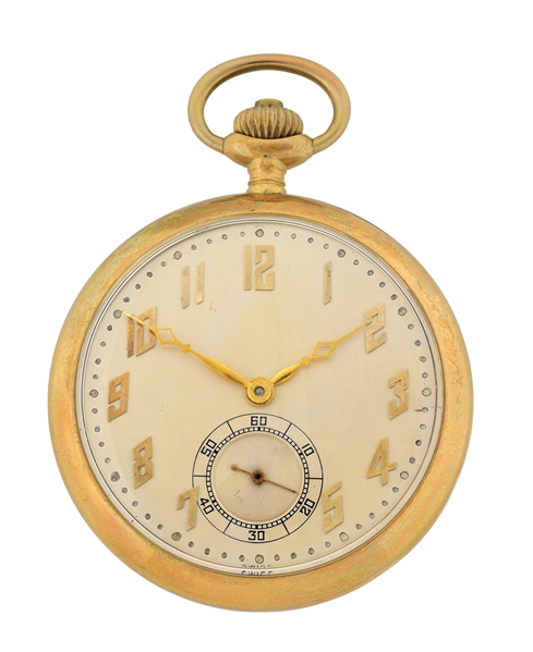 14K WITTNAUER & CO SWISS MINUTE REPEATING O/F POCKET WATCH.