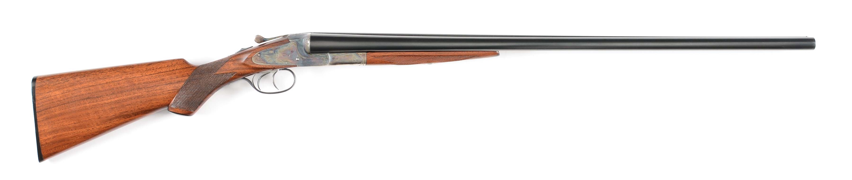 (C) L.C. SMITH IDEAL GRADE 12 GAUGE SIDE BY SIDE SHOTGUN.