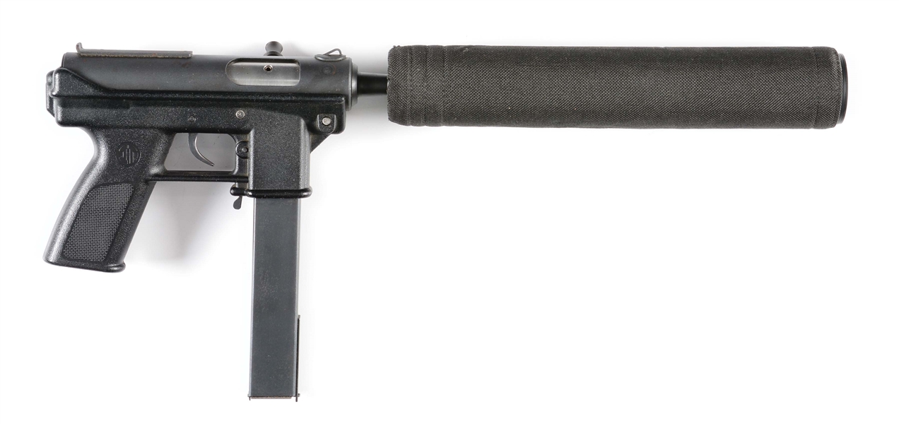 (N) INTRATEC TEC-9 HOST GUN WITH B & G MACHINE REGISTERED AUTO BOLT & AWC SUPPRESSOR (FULLY TRANSFERABLE).
