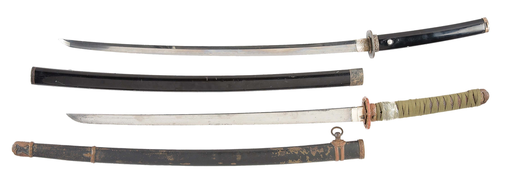 LOT OF TWO JAPANESE SWORDS 