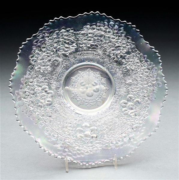 CHERRY CHAIN WHITE CHOP PLATE.